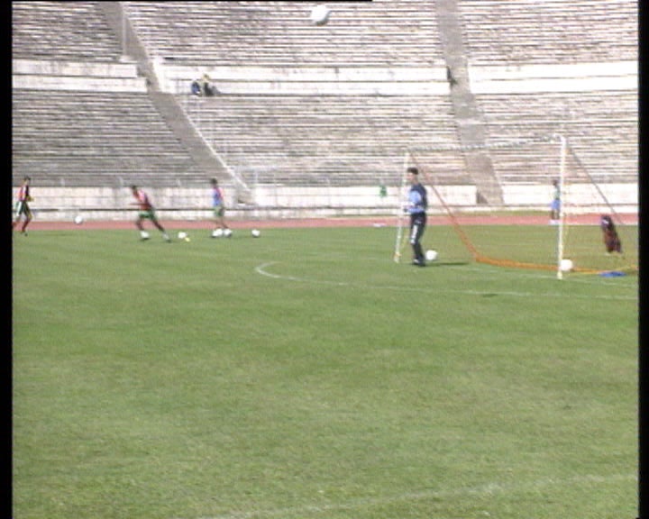 Futebol: Treino da seleção nacional