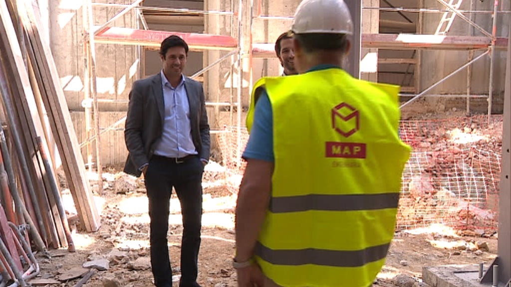 Crescimento no setor da construção