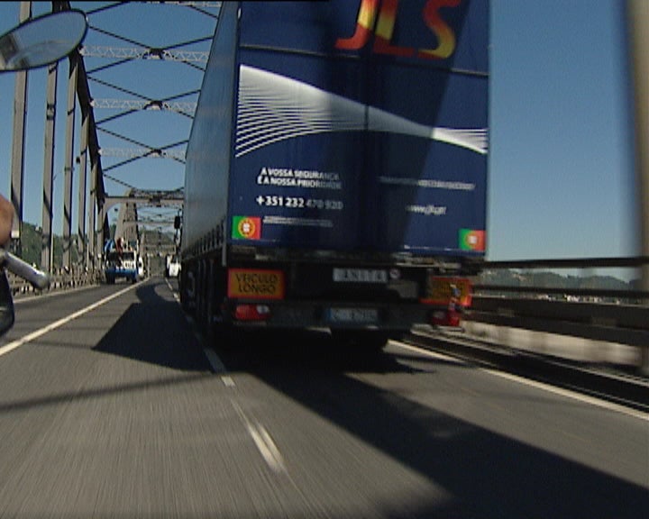 Protesto dos transportadores de mercadorias