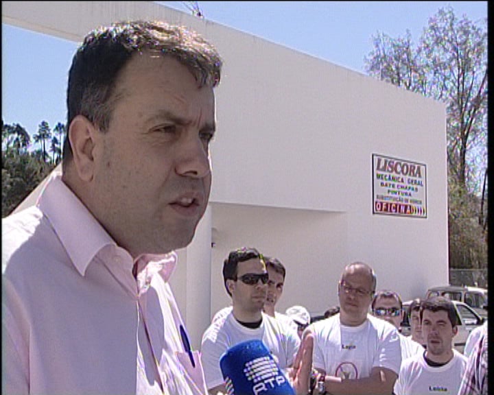 Bombeiros de Leiria em protesto
