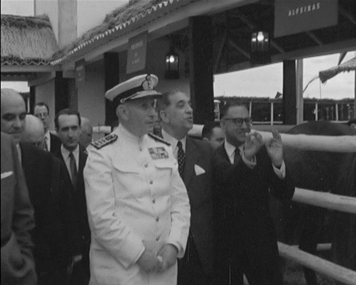 Américo Tomás na Feira do Ribatejo