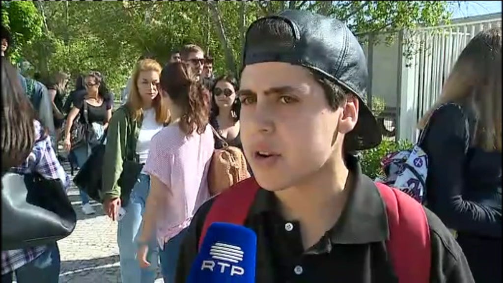 Protestos na Escola Secundária do Pinhal Novo