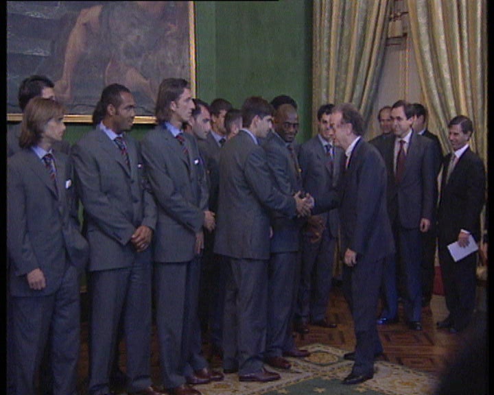 Treino da seleção nacional de futebol