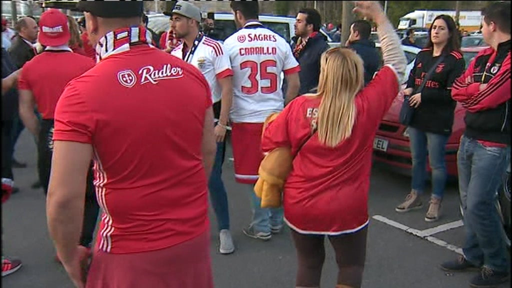 Futebol: confrontos após o Braga vs Benfica