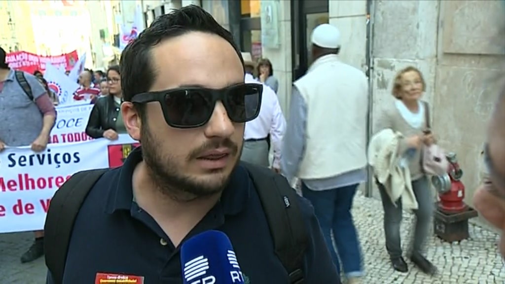 Manifestação contra a precariedade