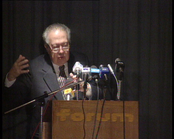 Mário Soares na conferência da CGTP