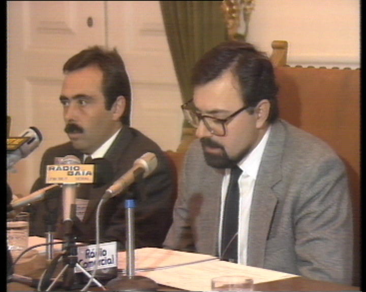 Conferência de imprensa de Arlindo Cunha