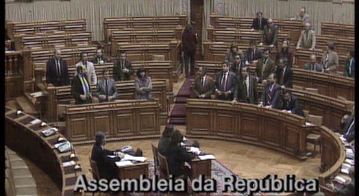Voto de protesto  na Assembleia da República