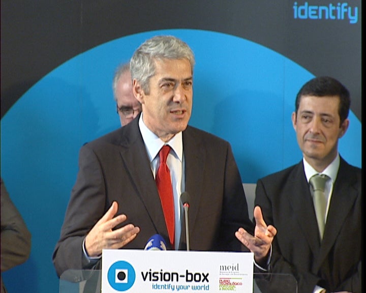 José Sócrates visita Vision Box
