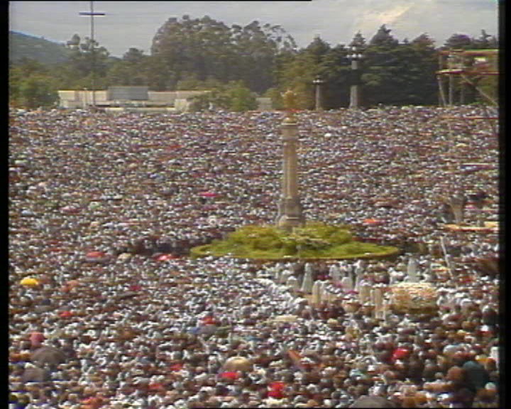 Celebração de missa em Fátima