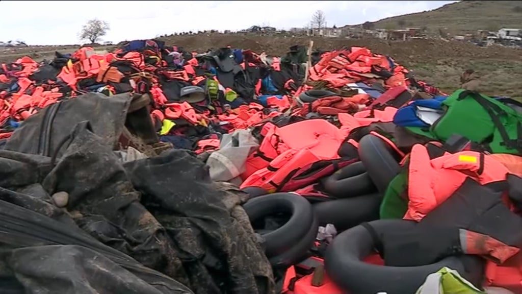 Reportagem sobre os migrantes em Lesbos