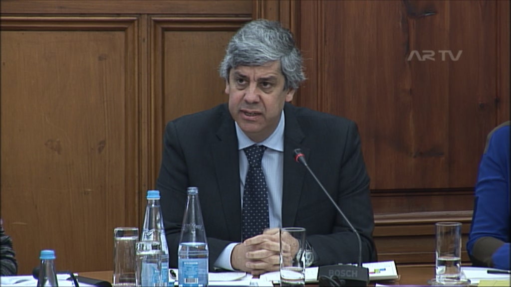 Mário Centeno no parlamento