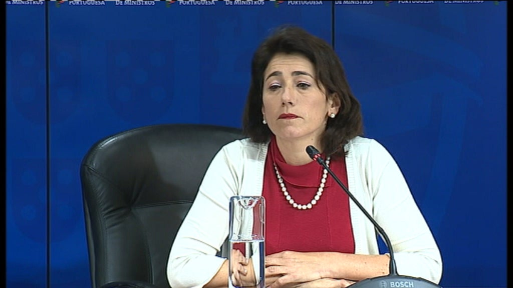 Conferência de imprensa de Constança Urbano de Sousa