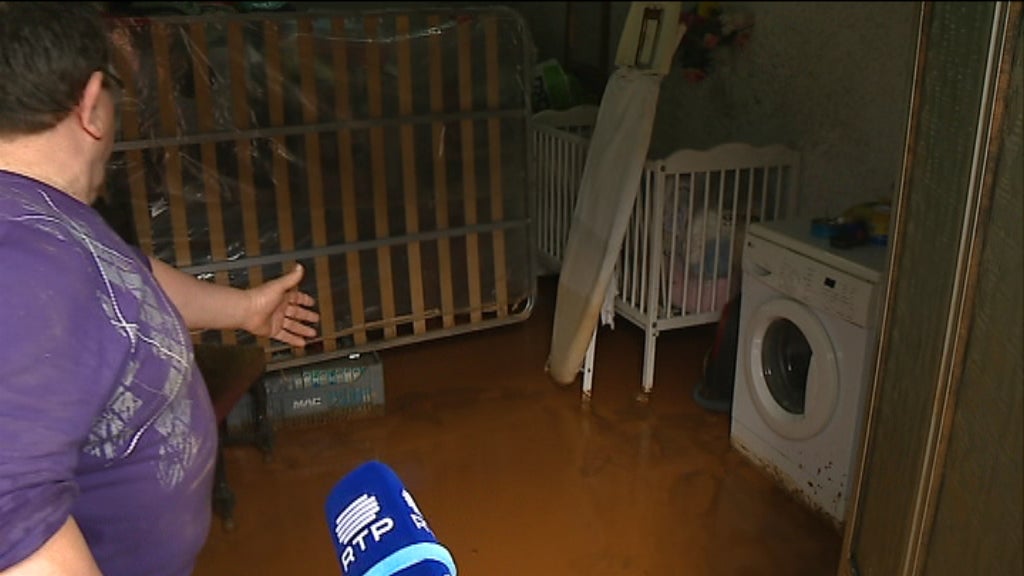 Aluimento de terras em Coimbra