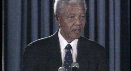 Emigrantes recebem Nelson Mandela