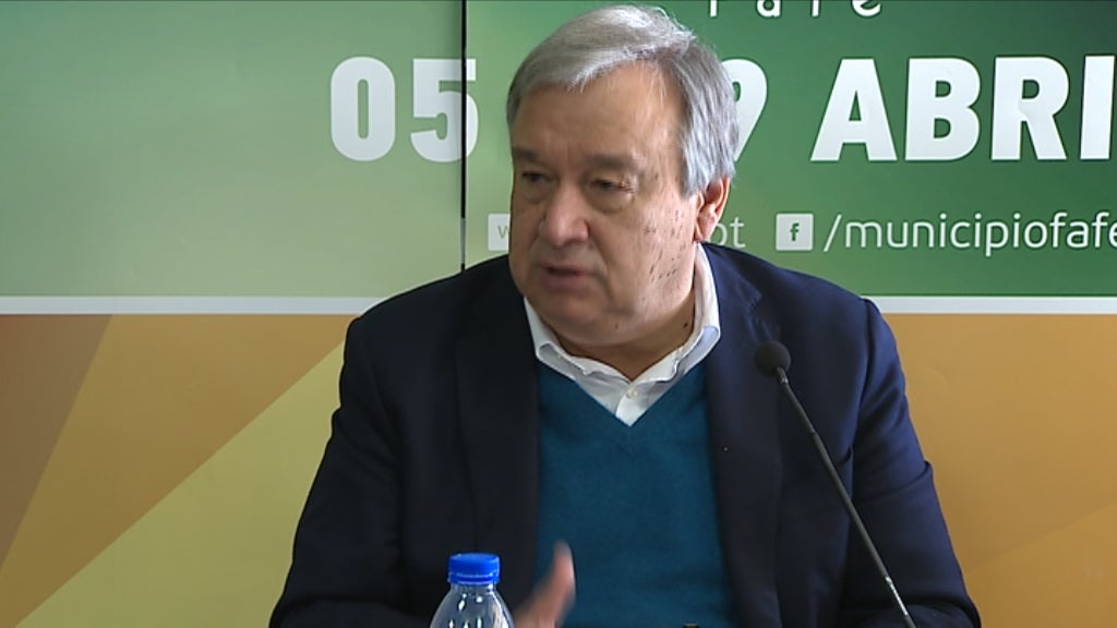 António Guterres em Fafe