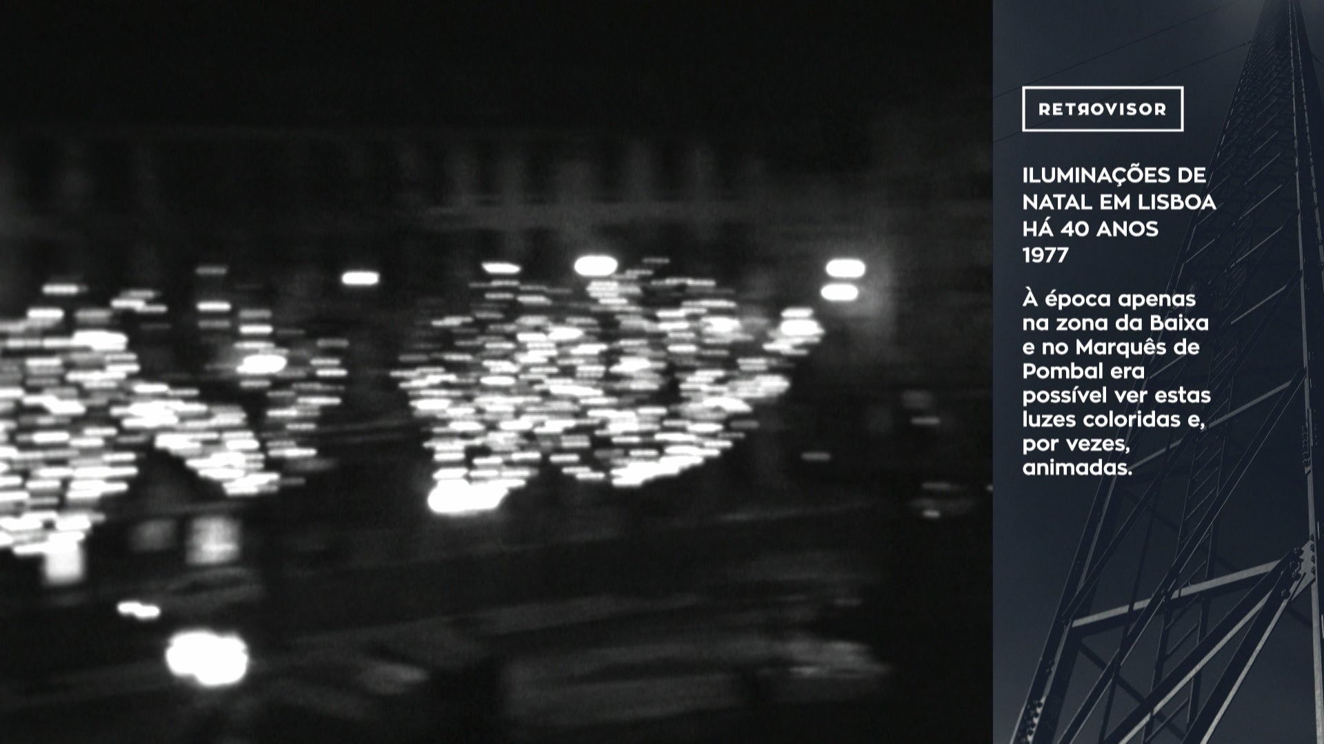 Iluminações de Natal em Lisboa Há 40 Anos