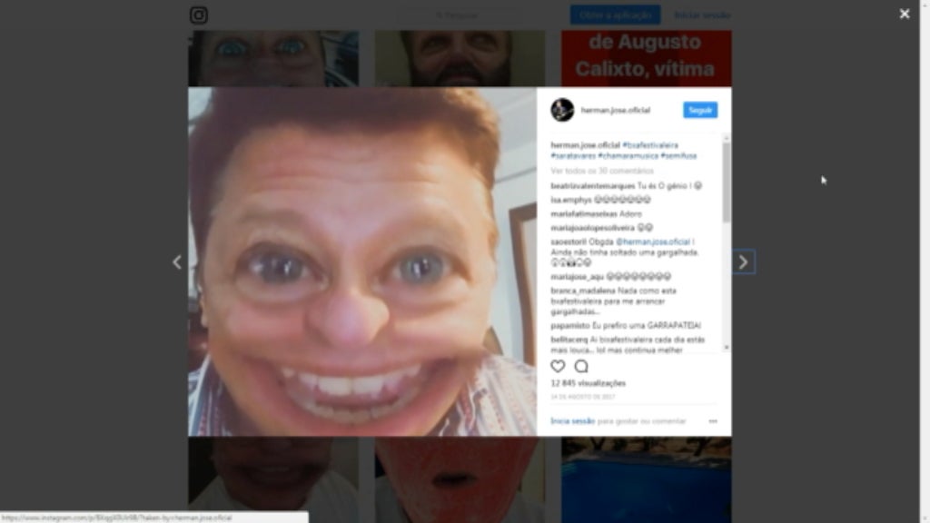 Herman José nas redes sociais