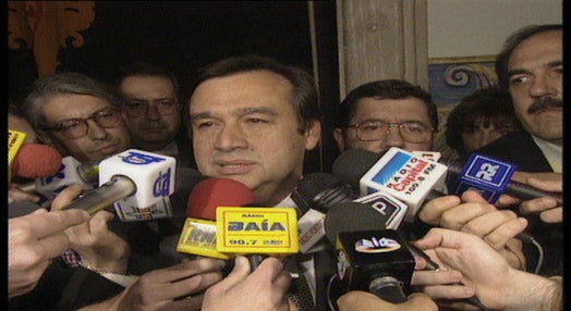 Declarações de António Guterres à saída da audiência com Mário Soares