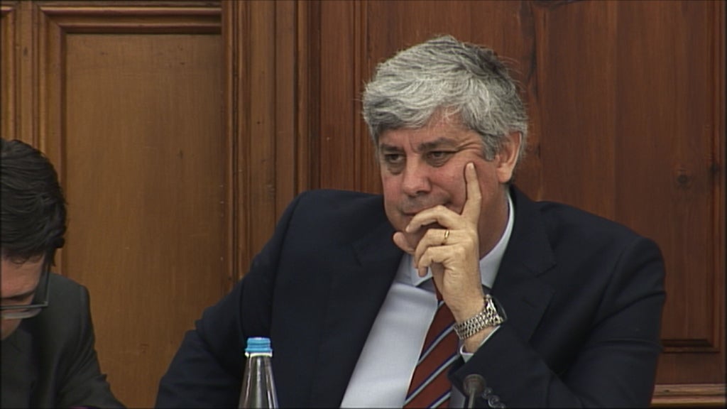 Mário Centeno no Parlamento