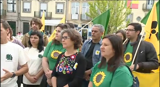 Manifestação contra Central Nuclear de Almaraz
