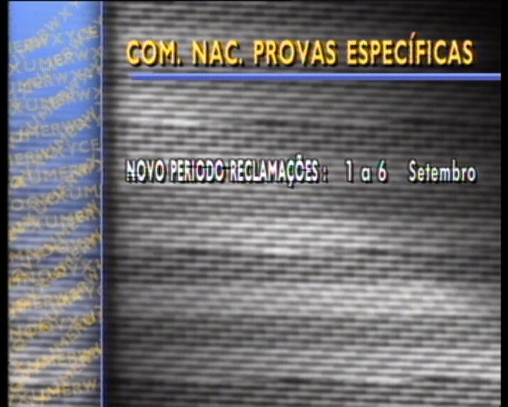 Reunião da Comissão das Provas Específicas