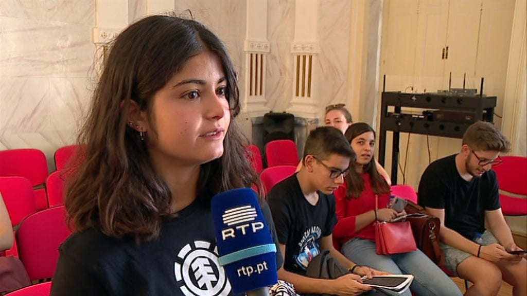 Protesto de estudantes em Évora