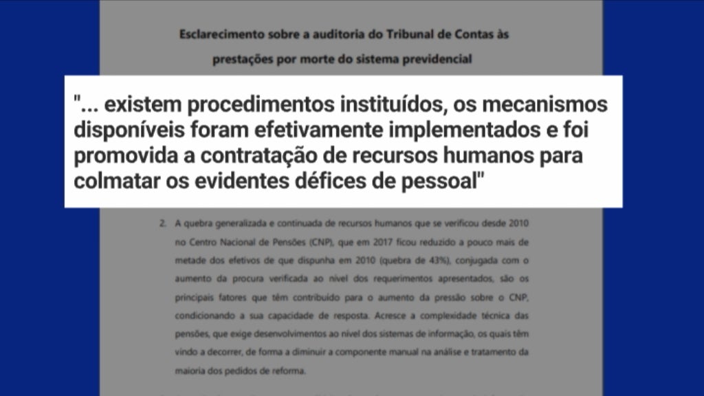 Pagamento de pensões a mortos