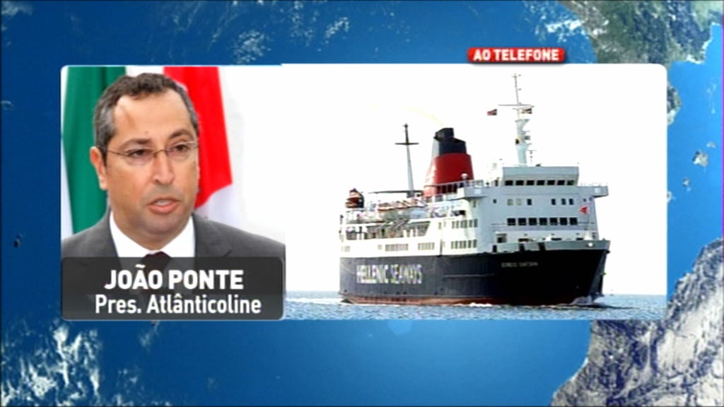 Situação do navio “Express Santorini”