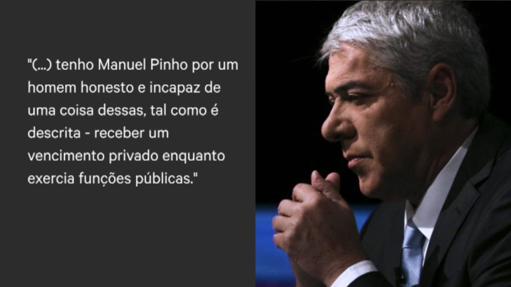 José Sócrates defende Manuel Pinho