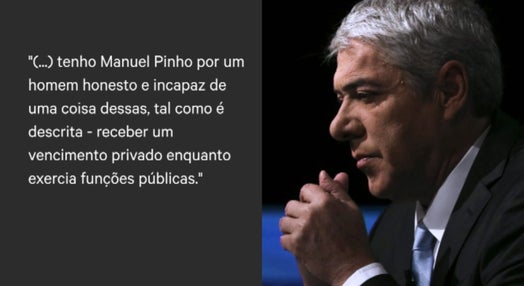José Sócrates defende Manuel Pinho
