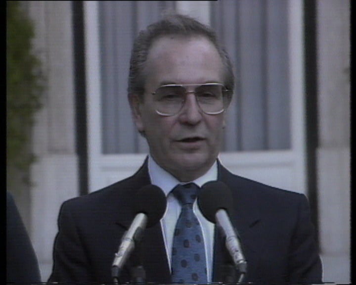 Reunião de cavaco Silva com Alexander Bessmertnykh