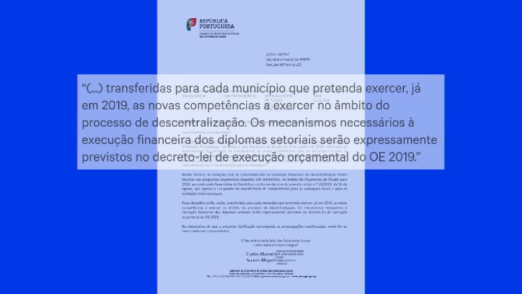 Descentralização gradual das autarquias