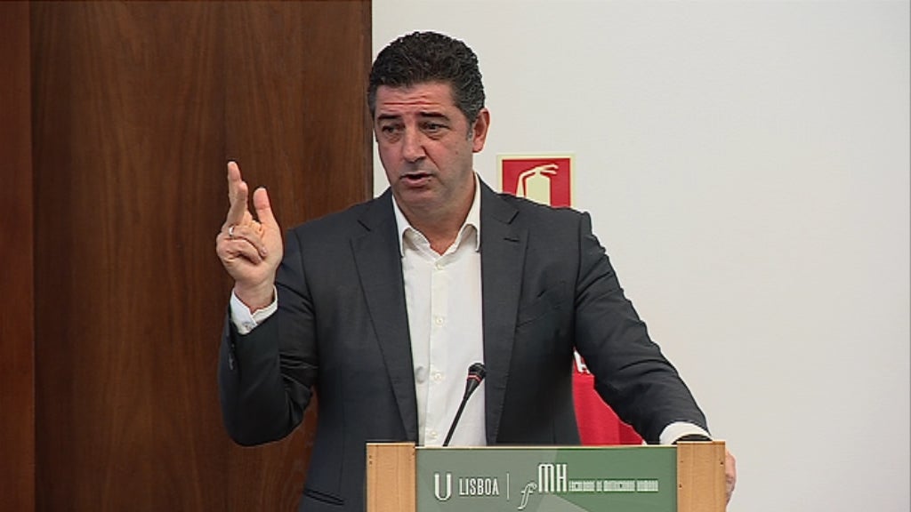Rui Vitória na Faculdade de Motricidade Humana