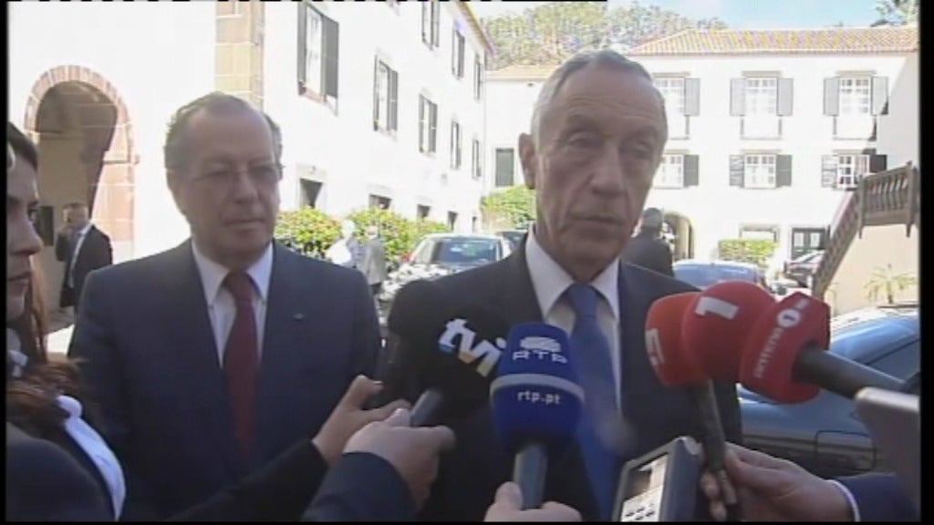 Reunião de Marcelo Rebelo de Sousa e António Costa na Madeira