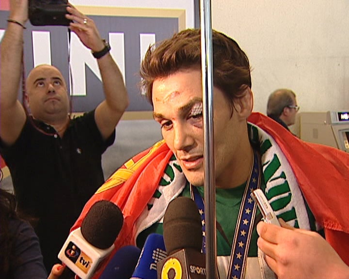 Chegada do judoca João Pina