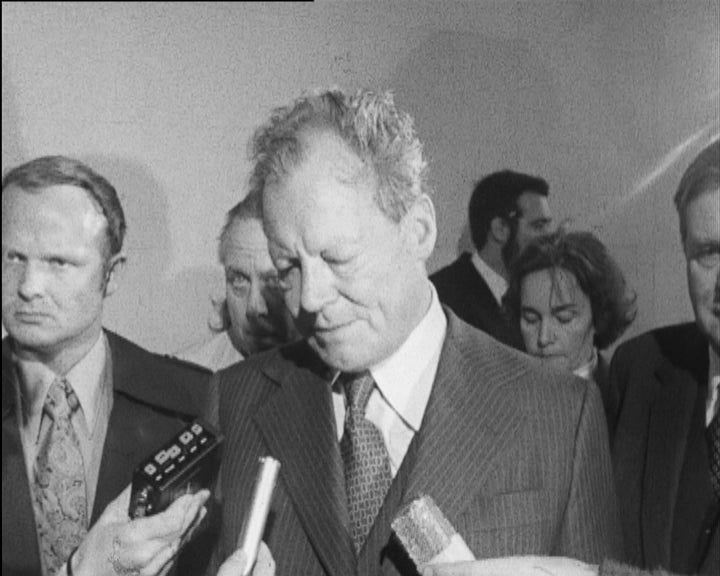 Chegada de Willy Brandt a Lisboa