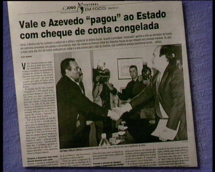 Benfica passa cheques sem provisão ao Estado