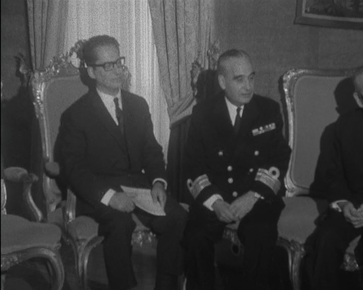 Américo Tomás recebe Alfredo Vaz Pinto