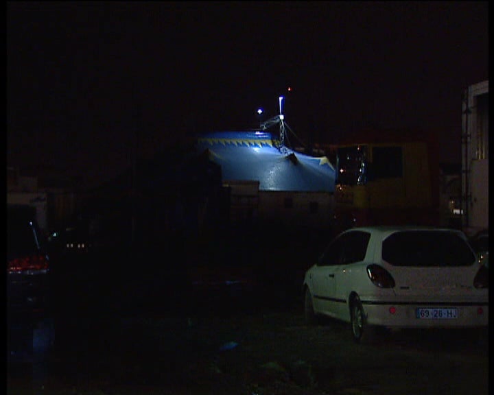 Queda de bancada do Circo Chen