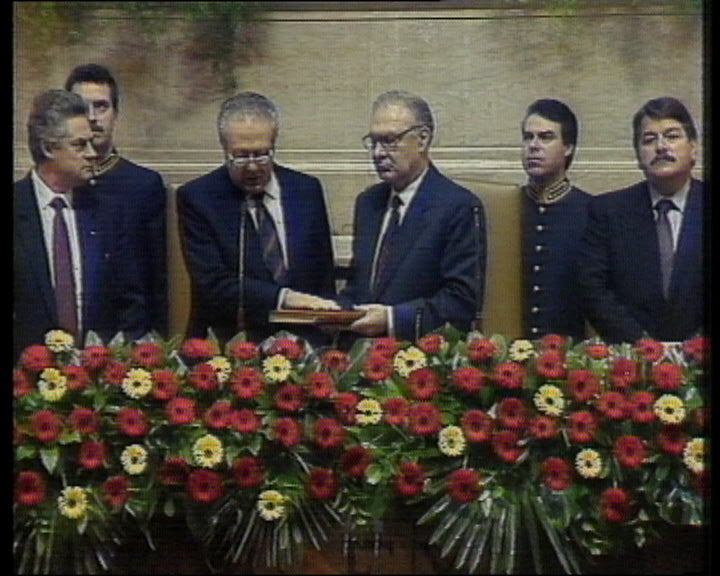 Cerimónia de juramento de Mário Soares