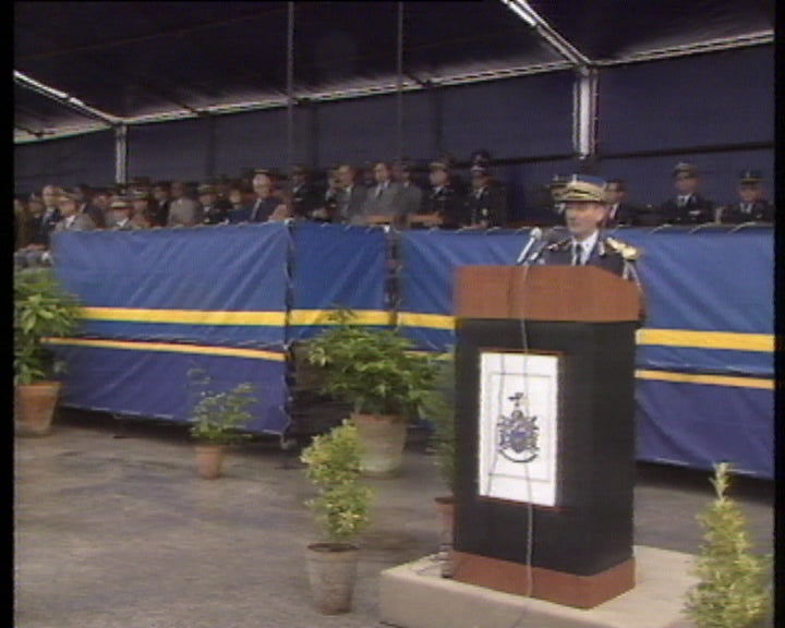 Juramento de bandeira na Guarda-Fiscal