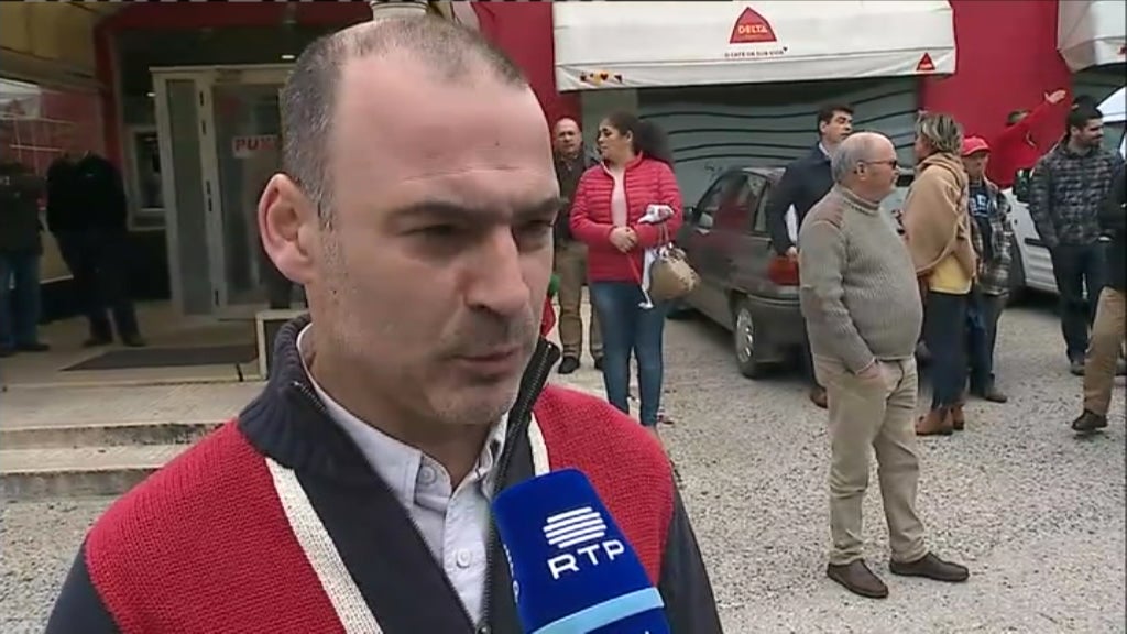 Protesto de suinicultores na Benedita