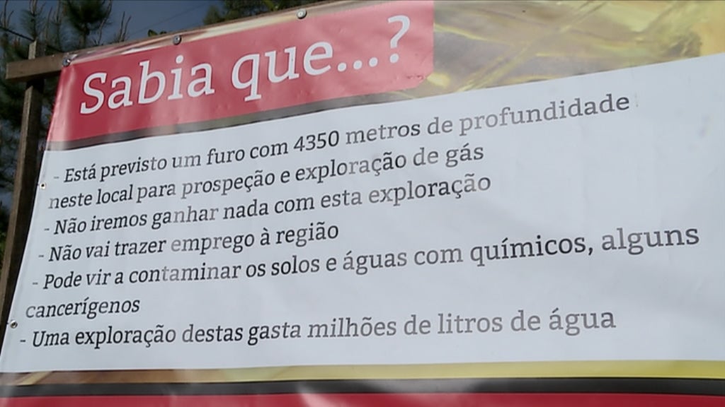 Pesquisa de gás natural em Leiria