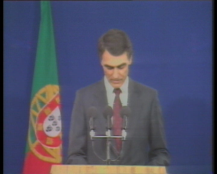 Conferência de imprensa de Cavaco Silva sobre a televisão privada