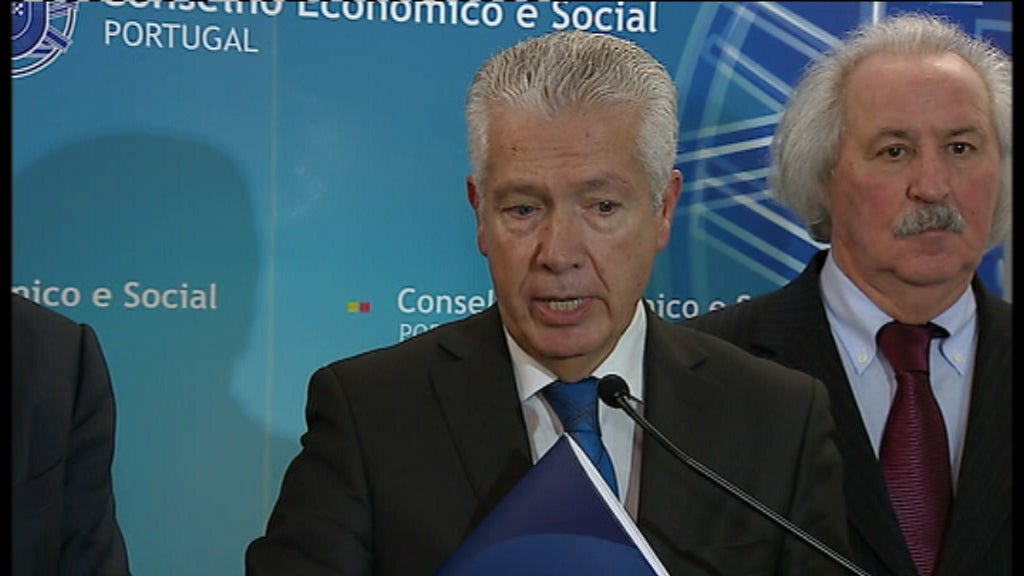 Conferência de imprensa de António Saraiva e Carlos Silva