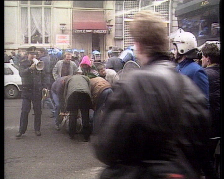 Manifestação de jovens agricultores