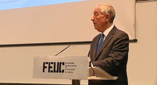 Marcelo Rebelo de Sousa na Universidade de Coimbra