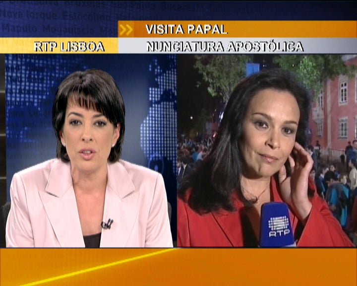 Concentração de jovens junto à Nunciatura Apostólica