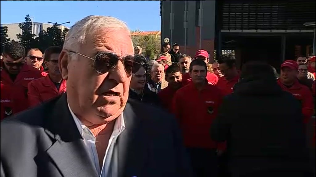 Manifestação dos bombeiros do Seixal